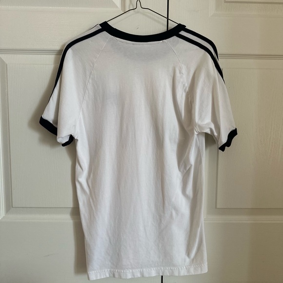 Adidas White 3-Stripes Tee - ONLY WORN ONCE - Picture 4 of 4